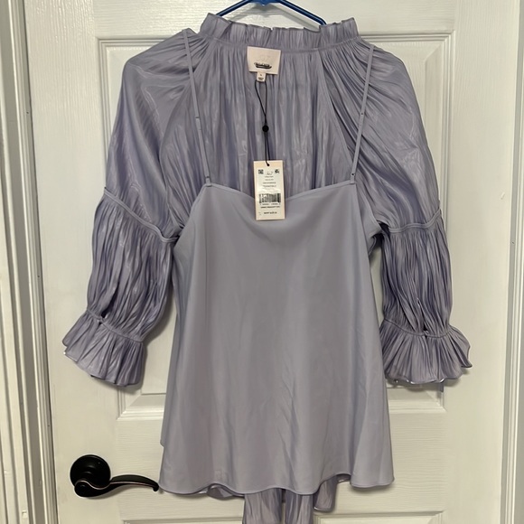 Cinq A Sept Phyllis Gathered Blouse - Picture 9 of 15